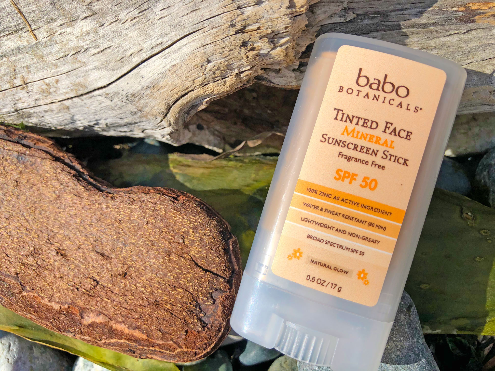 babo botanicals tinted face mineral sunscreen stick spf 50