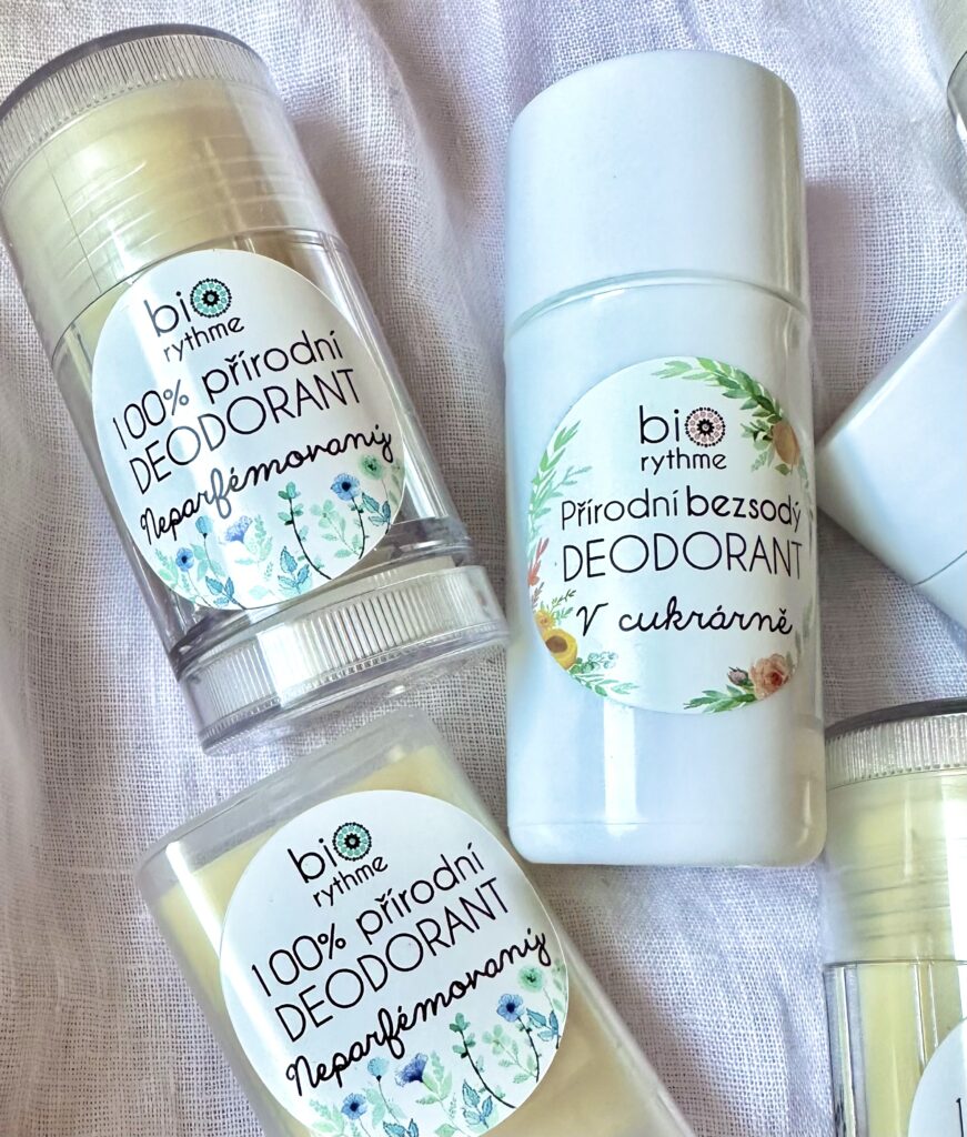 Deodorant Biorythme bez vůně a s vůní "V cukrárně"